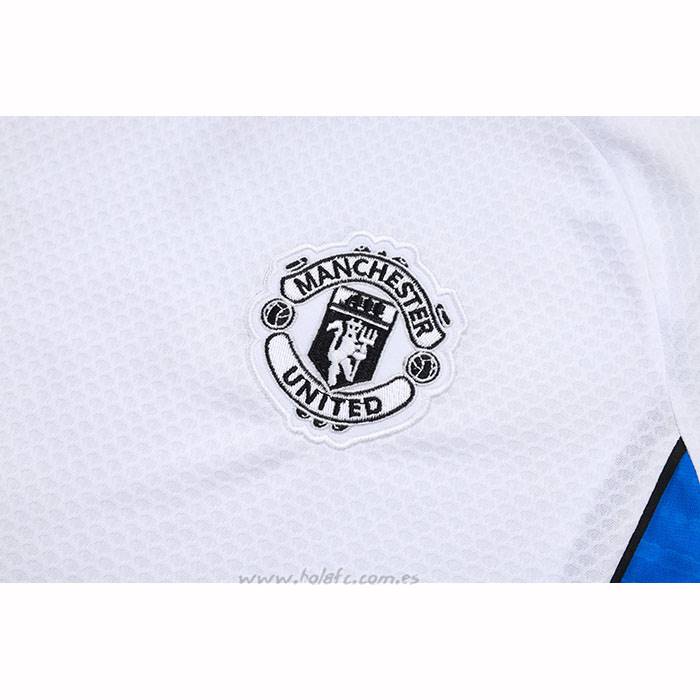 Chandal del Manchester United Manga Corta 2025-2026 Blanco - Pantalon Corto